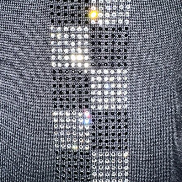 Escada Wool Blend Rhinestone Halter Sleeveless Top Size US 12 - Picture 4 of 9